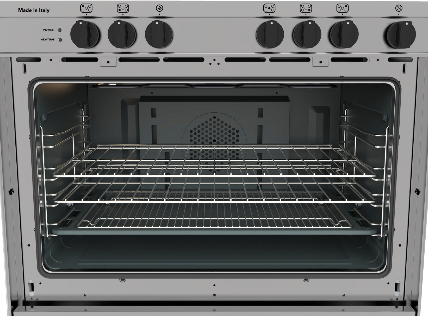 Glem 80cm Dual Fuel Stainless Steel Freestanding Oven GB865GE hero image