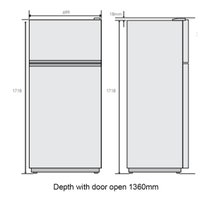 Kelvinator 431L Top Mount Frost Free Fridge White KTM4602WC-R hero image