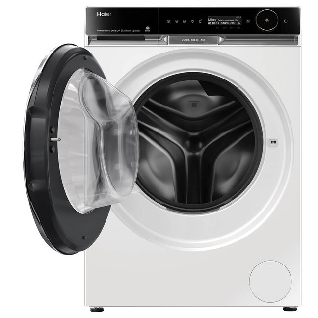 Haier 600 Series 12kg Front Load Washer with UV Protect White HWF12PXW1 ...