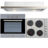 Arc 60cm Electric Oven & 60cm Electric Cooktop & 60cm Retractable Rangehood Pack AP6E image NaN