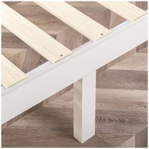 Zinus Double Moiz Solid Wood Bed Base White AU-RWPBWH-14D hero image