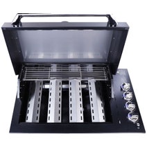 Smart Four Burner Drop-In LPG BBQ Black 4000DGSLBLK hero image