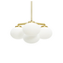 CTO Lighting Cloudesley Small Chandelier Light - Satin Brass with Opal Glass CLOCHSSBGO image NaN