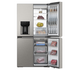 Haier 601L Quad Door Refrigerator with Ice and Water Dispenser Satina HRF680YZS image NaN