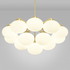 CTO Lighting Cloudesley Large Chandelier Light - Satin Brass with Opal Glass CLOCHLSBGO image NaN