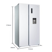 CHiQ 559L Side By Side Fridge White CSS559NWD hero image