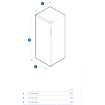 Haier 223Ltr Series 300 Vertical Fridge with Inbuilt Freezer HRF220VW hero image