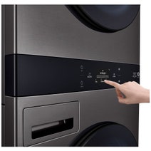 LG WashTower 19/10kg All-In-One Stacked Washer Dryer Black WWT-1910BX hero image
