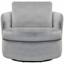 Kalona Toledo Grey Swivel Armchair - 186SA-1P-TX1224 hero image