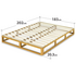 Zinus King Wooden Pallet Bed Frame Pine Wood AU-WDBF-8K image NaN