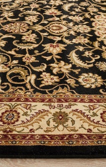 Rug Culture Sydney Extra Large Black Ivory Rug 330X240CM - SYD-9-BI-330X240 hero image