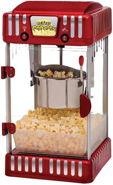 Hastings Home White Hot Air Popcorn Popper - Electric Popcorn Maker Machine  for Healthy Oil-Free Pop Corn