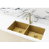 Meir MKSP-D860440-BB Double Bowl Undermount Sink image NaN