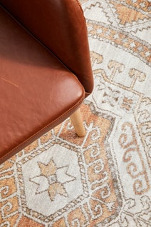 Rug Culture Mayfair Small Natural & Peach Rug 150X150CM - MAY-CAT-NAT-150X150 hero image