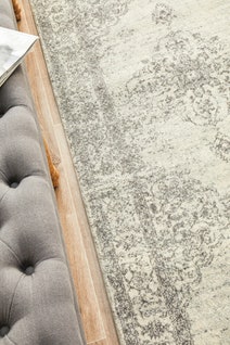 Rug Culture Century Large Grey & Off White Rug 400X80CM - CEN-977-SILV-400X80 hero image