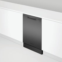 Fisher & Paykel Series 7 Contemporary Freestanding Dishwasher Black Steel DW60FC4B2 hero image