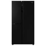 Haier 575L S+ Three Door Side by Side Fridge Black HRF575XC hero image