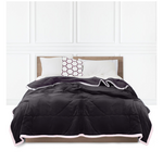 SOGA Dark Grey Throw Blanket BLANKET303 hero image