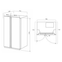 Smeg SR601X 622L Side by Side Fridge hero image
