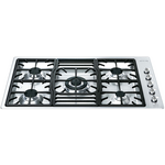Smeg 90cm Classic Aesthetic Stainless Steel Gas Cooktop PGA95-4 hero image