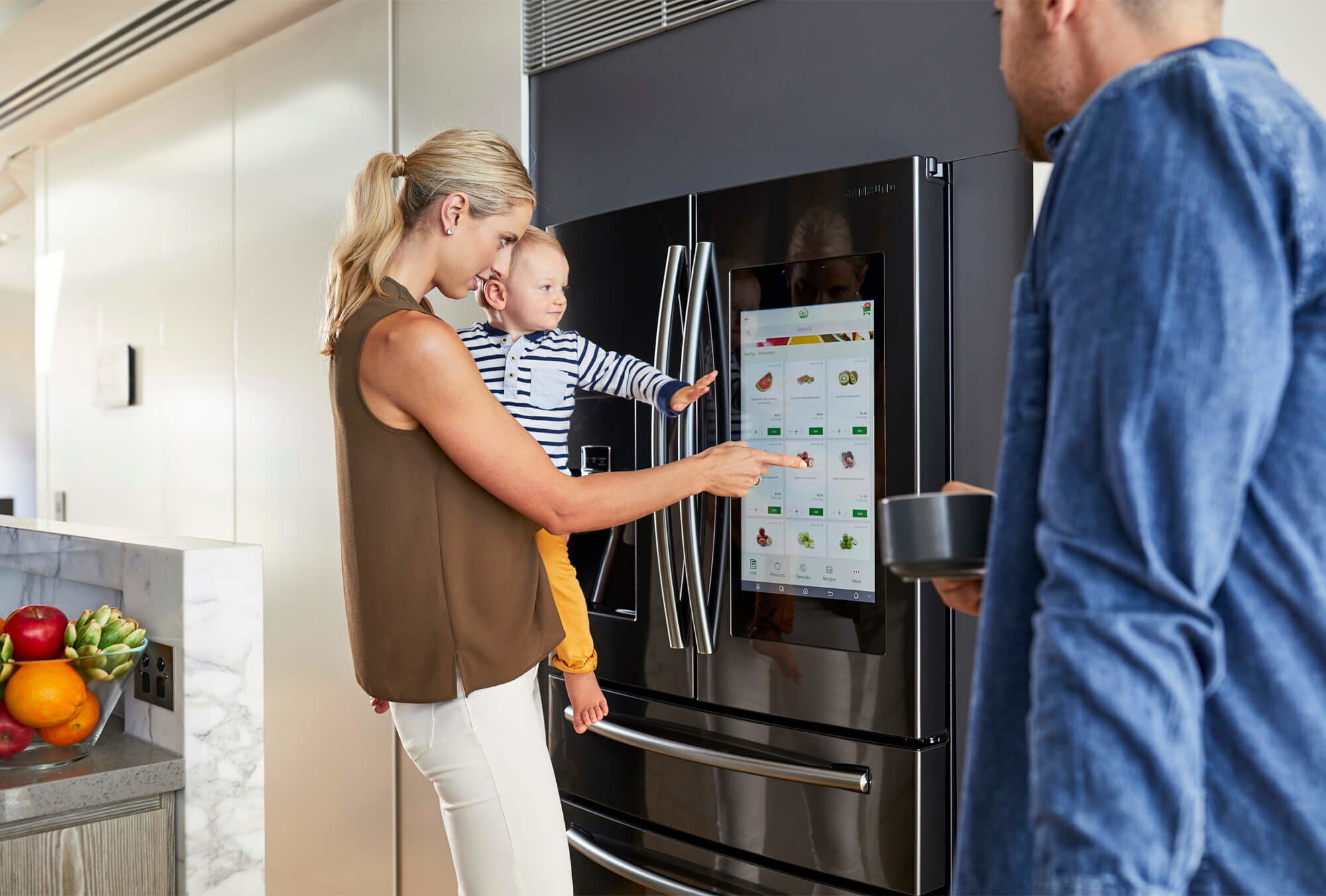 Samsung french door shop fridge family hub