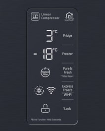 LG 530L French Door Fridge GF-B590MBL hero image