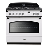 Falcon 90cm Classic FX Dual Fuel Oven/Stove White and Chrome CLA90FXDFWHCH hero image