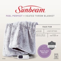 Sunbeam Feel Perfect Faux Fur Heated Throw TRF4300 hero image