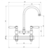 Armando Vicario 400160BR Provincial Exposed Breach Kitchen Mixer Tap image NaN