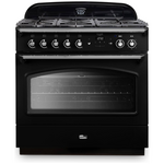Falcon 90cm Classic FX Dual Fuel Freestanding Oven/Stove Black and Chrome CLA90FXDFBL-CH  hero image