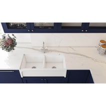 Turner Hastings Patri 100 X 47 Fireclay Double Bowl Butler Sink PA100FS hero image