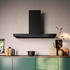 Falmec 90cm Plane PLUS Wall Canopy Rangehood Matte Black F5PB90B2 image NaN