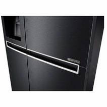 LG 625L Side by Side Fridge with Non-Plumbed Ice & Water Dispenser Matte Black GS-L668MBNL hero image