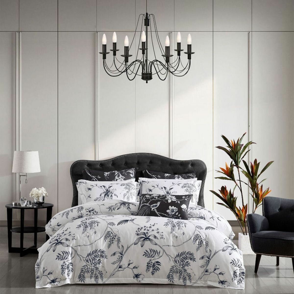 Linen House Ellison White Queen Quilt Cover Set 01703I495 hero image