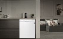 LG 60cm 14 Place Setting QuadWash Dishwasher in White Finish XD5B14WH hero image