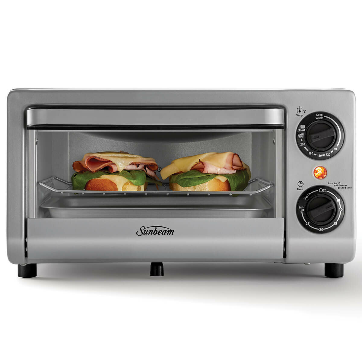 Sunbeam Mini Bake and Grill Compact Oven COM1000SS hero image