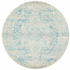 Rug Culture Evoke Small White Blue Rug 150X150CM - EVO-253-WBLU-150X150 image NaN