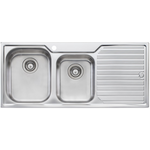 Oliveri DZ111 Diaz 1 and 3/4 Bowl Right Hand Drainer Topmount Sink hero image