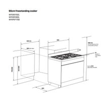Westinghouse 90cm Dual Fuel Pyrolytic Freestanding Oven with SteamBake-Dark Stainless Steel WFEP9717DD hero image
