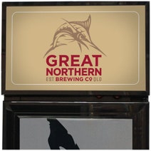 Schmick 160L Great Northern Gold Branded Skinny Upright Bar Fridge SS-P160-GNBC-GOLD hero image