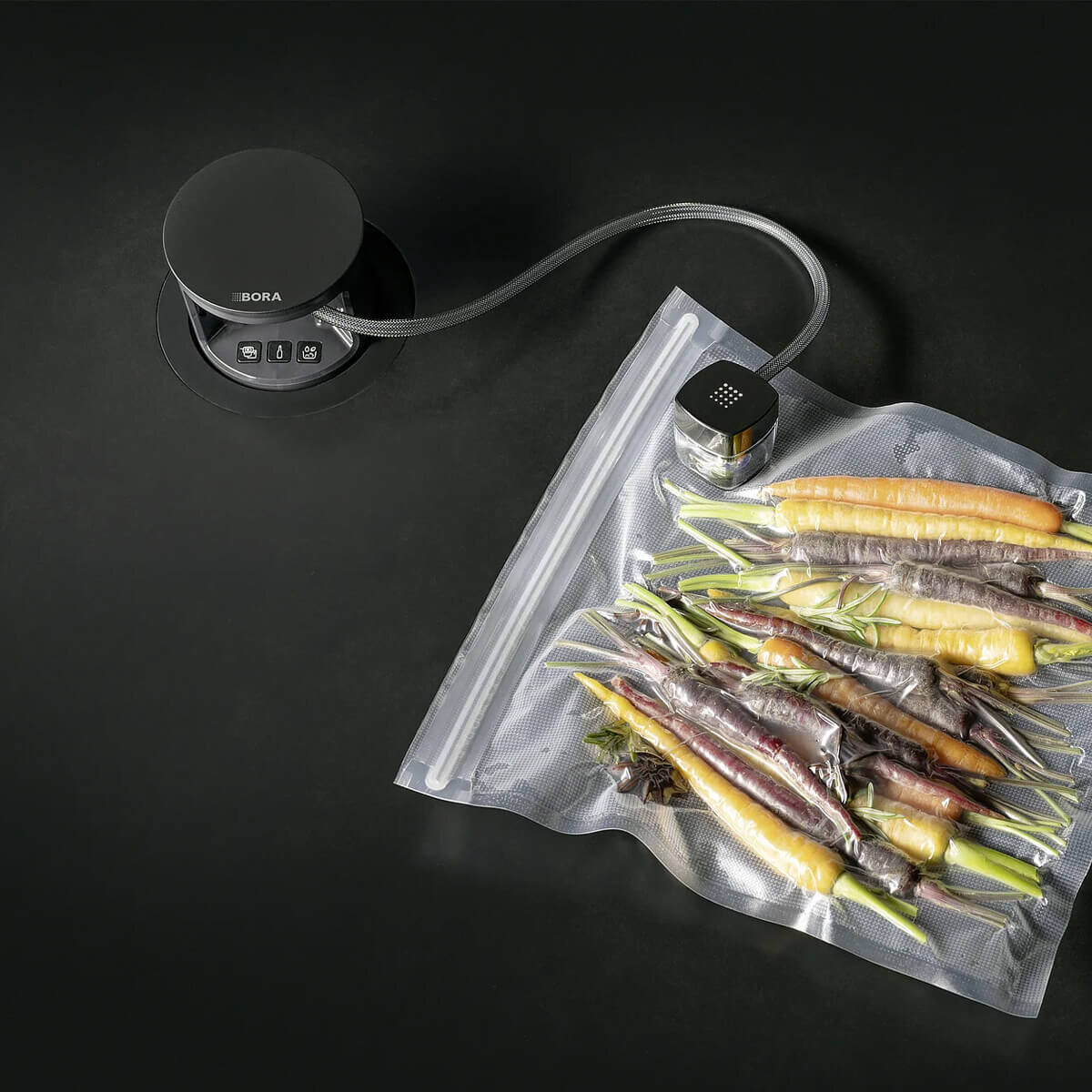 Bora QVac Built-in Vacuum Sealer Set - Black QVACAB | Appliances Online