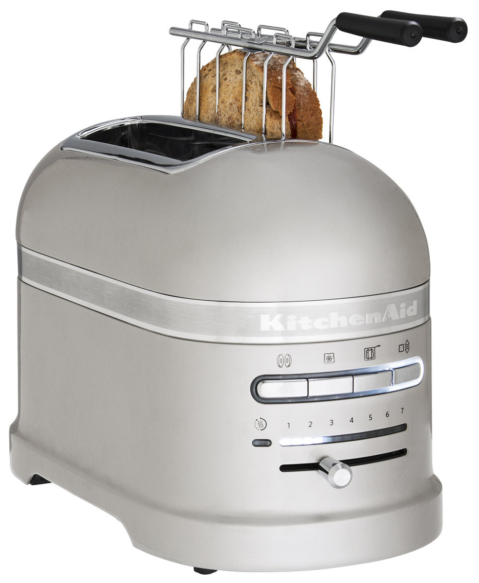 KitchenAid 5KMT2204ASR Pro Line 2 Slice Toaster Sugar Pearl Silver hero image