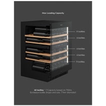 Vintec 40 Bottle Dual Zone Wine Fridge VWD820SCB-X hero image