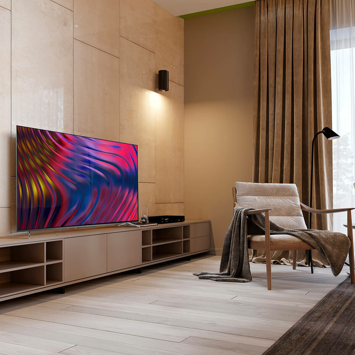 TCL 65 Inch 4K UHD HDR Android Smart QUHD LED TV 65P715 hero image