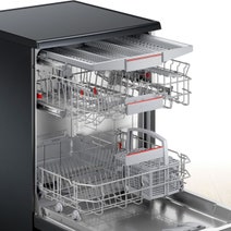 Bosch 60cm Series 4 Freestanding Black Inox Dishwasher SMS4HVB01A hero image