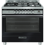 Glem Gas 90cm Premium Freestanding Dual Fuel Cooker - Matte Black GS965GEMB hero image