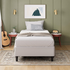 Zinus Keenan King Single Fabric White Ensemble Bed Base AU-BSLB-KS image NaN