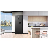 TCL 412L Bottom Mount Refrigerator Matte Black C440BFB hero image
