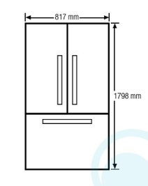 Samsung 583L French Door Fridge SRF583DLS hero image