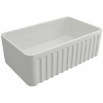 Turner Hastings Novi 75 x 46 Fine Fireclay Single Bowl Butler Sink Gloss White NO75FS hero image